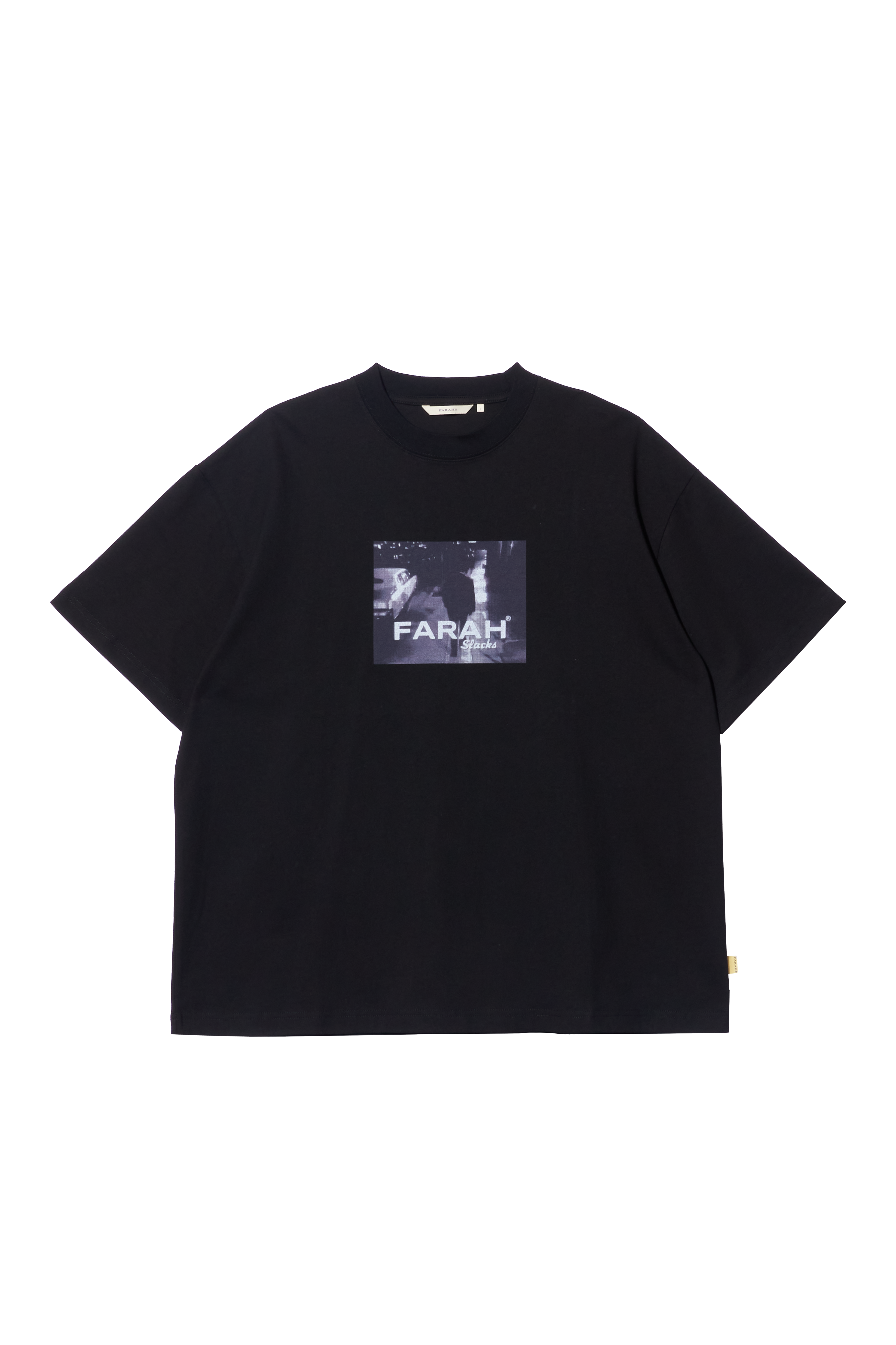 FARAH WASHED PRINTED GRAPHIC S/S TEE (2COL)