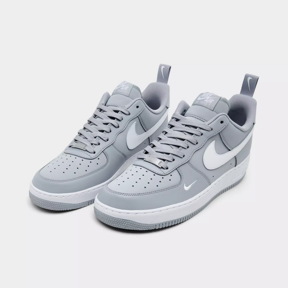 【預訂】NIKE AIR FORCE 1 07 LV8 灰白刺繡剔-MEN