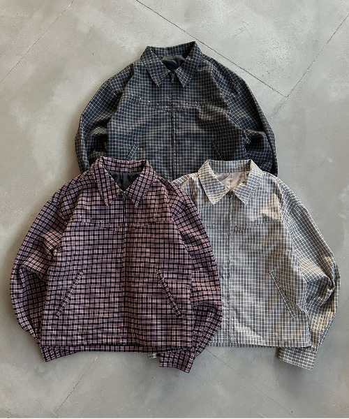 <早春先帥> 日本 限定 Kutir 鉚釘 格紋 襯衫 外套 三色