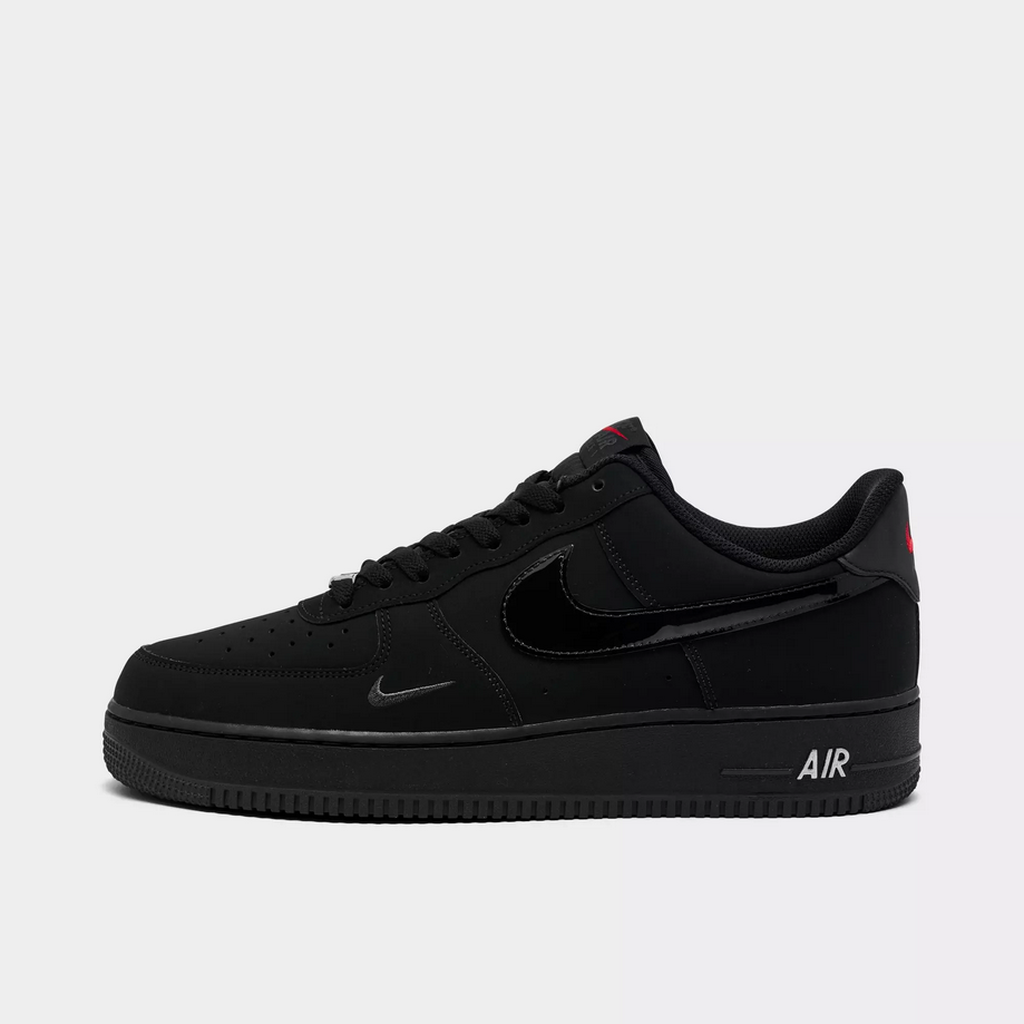 【預訂】NIKE AIR FORCE 1 07 LV8 全黑刺繡小剔 漆皮剔-MEN