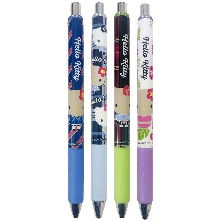 日本 SANRIO Hello Kitty 辣妹系列中性原子筆 1套4支