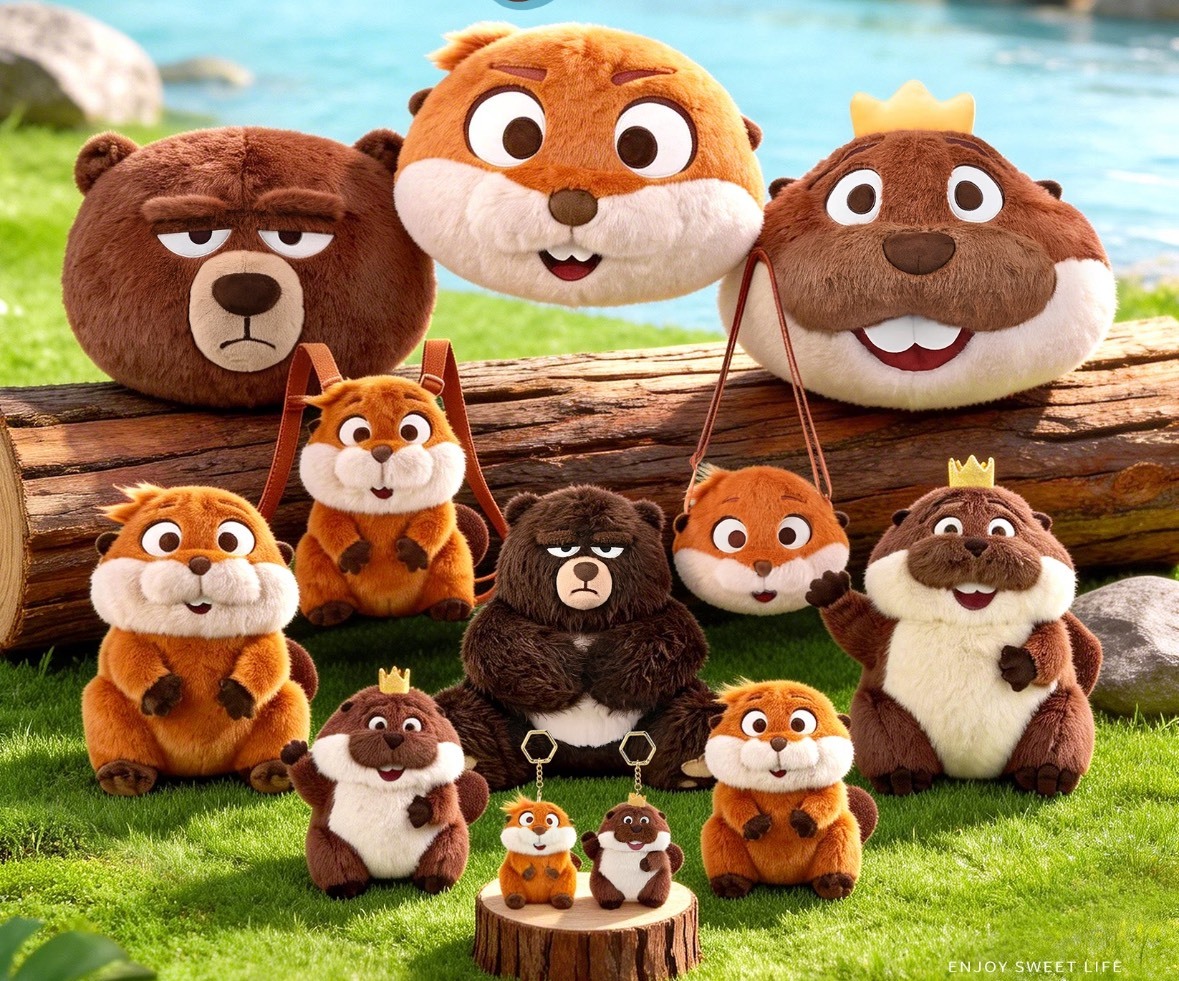 Officially licensed Tanuki World plush pillows/charm ornaments/dolls - full series