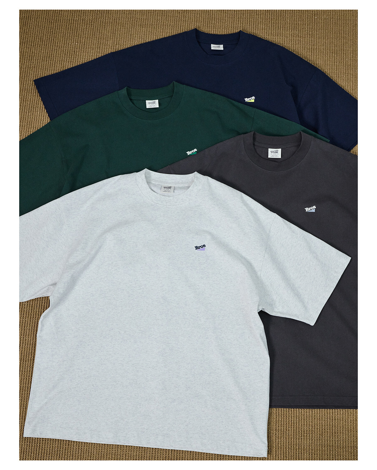 Broshood 日系寬鬆簡約百搭圓領LOGO短T 26SS32