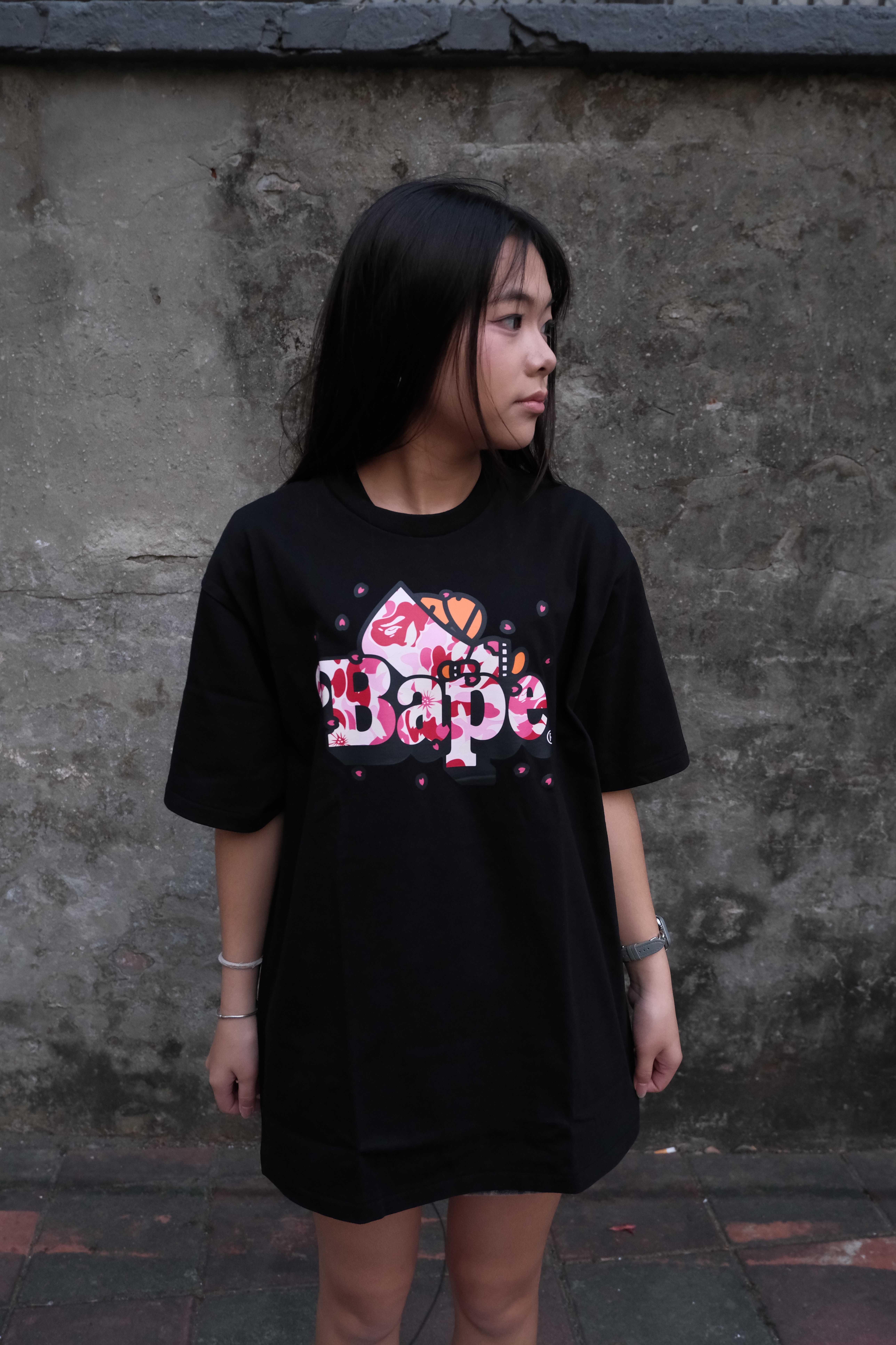 BAPE SS26 櫻花系列 ABC SAKURA CAMO MILO ON BAPE 短Tee 2M20110005