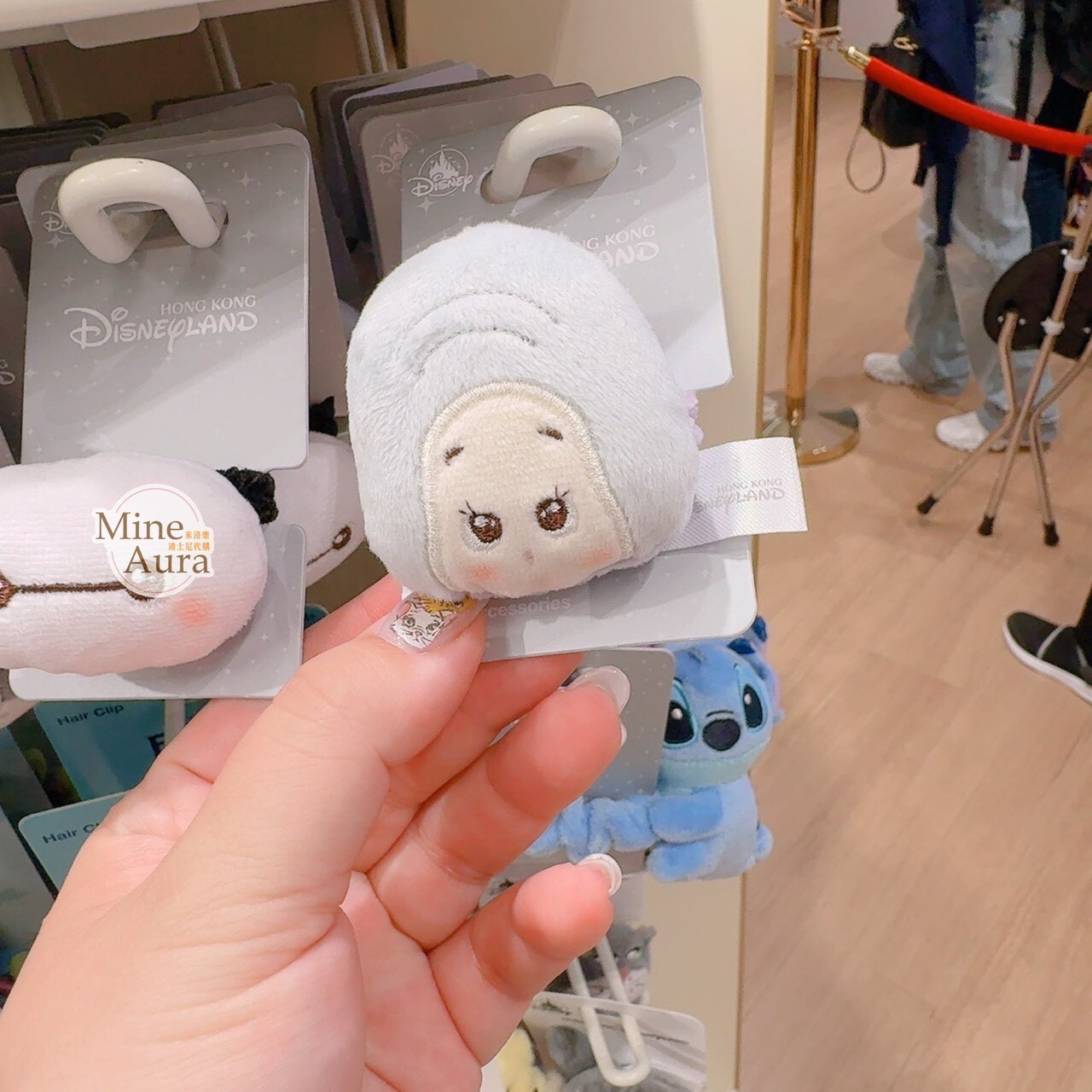牡蠣寶寶 絨毛大頭造型 髮束 髮飾 愛麗絲夢遊仙境 Alice in Wonderland -香港迪士尼樂園