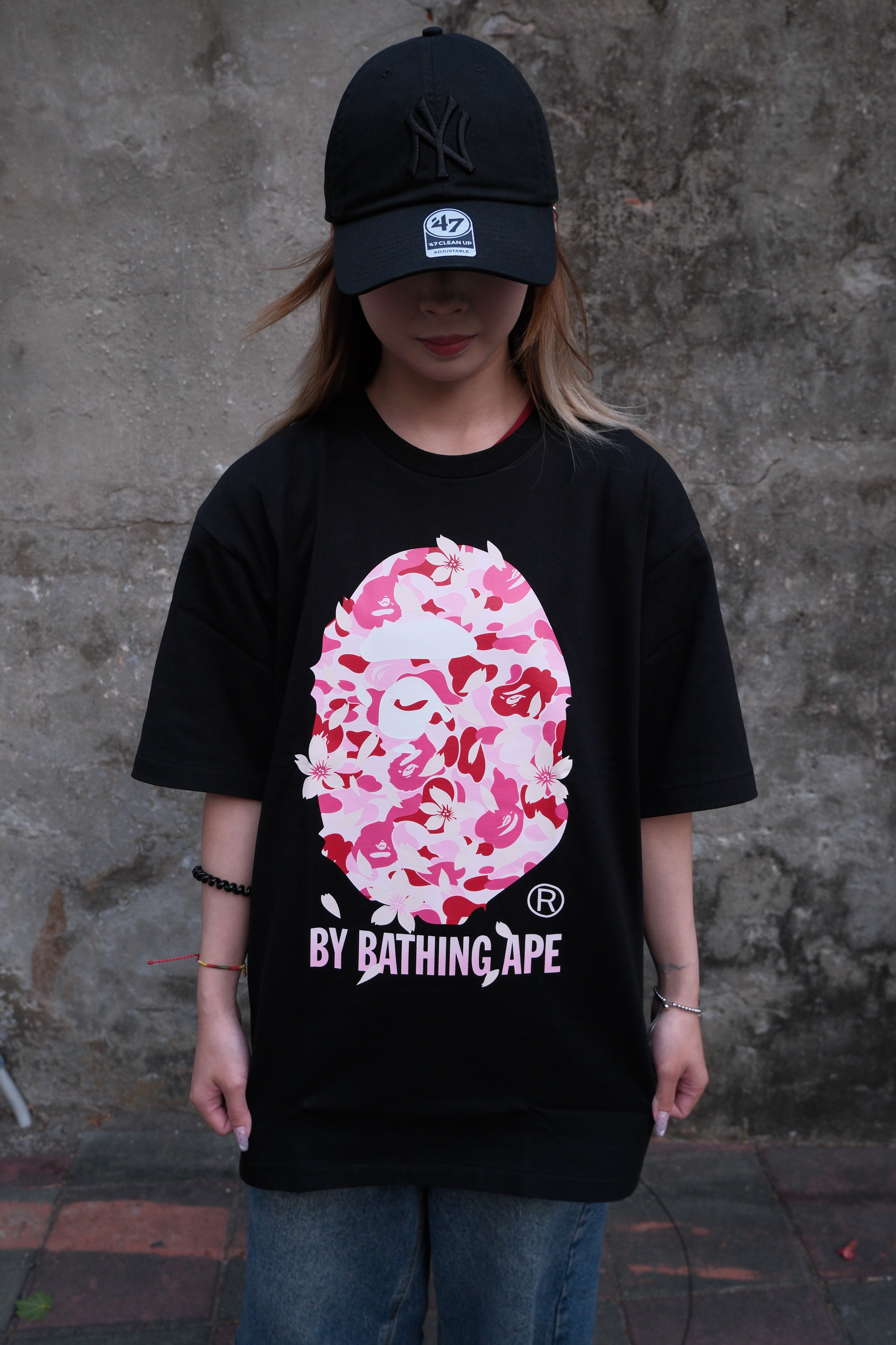 Bape SS26 櫻花系列 迷彩 Sakura 大猿頭 短Tee 1M20110013