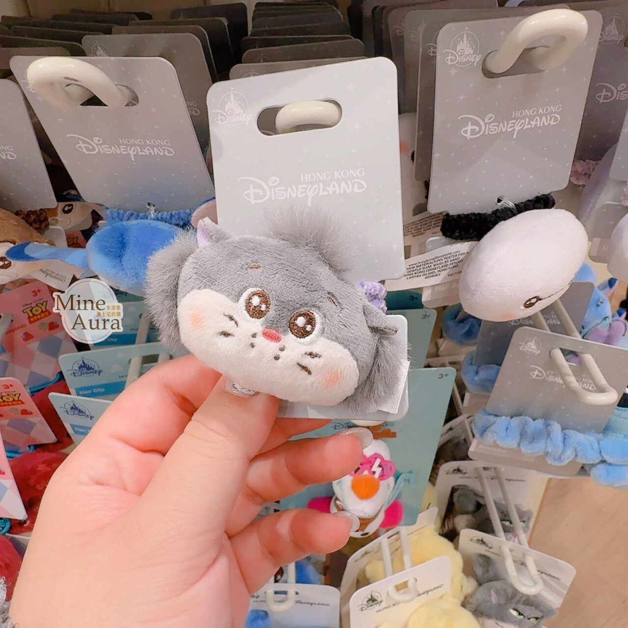 路西法 魯斯佛 Lucife 壞貓咪 絨毛大頭造型 髮束 髮飾 -香港迪士尼樂園