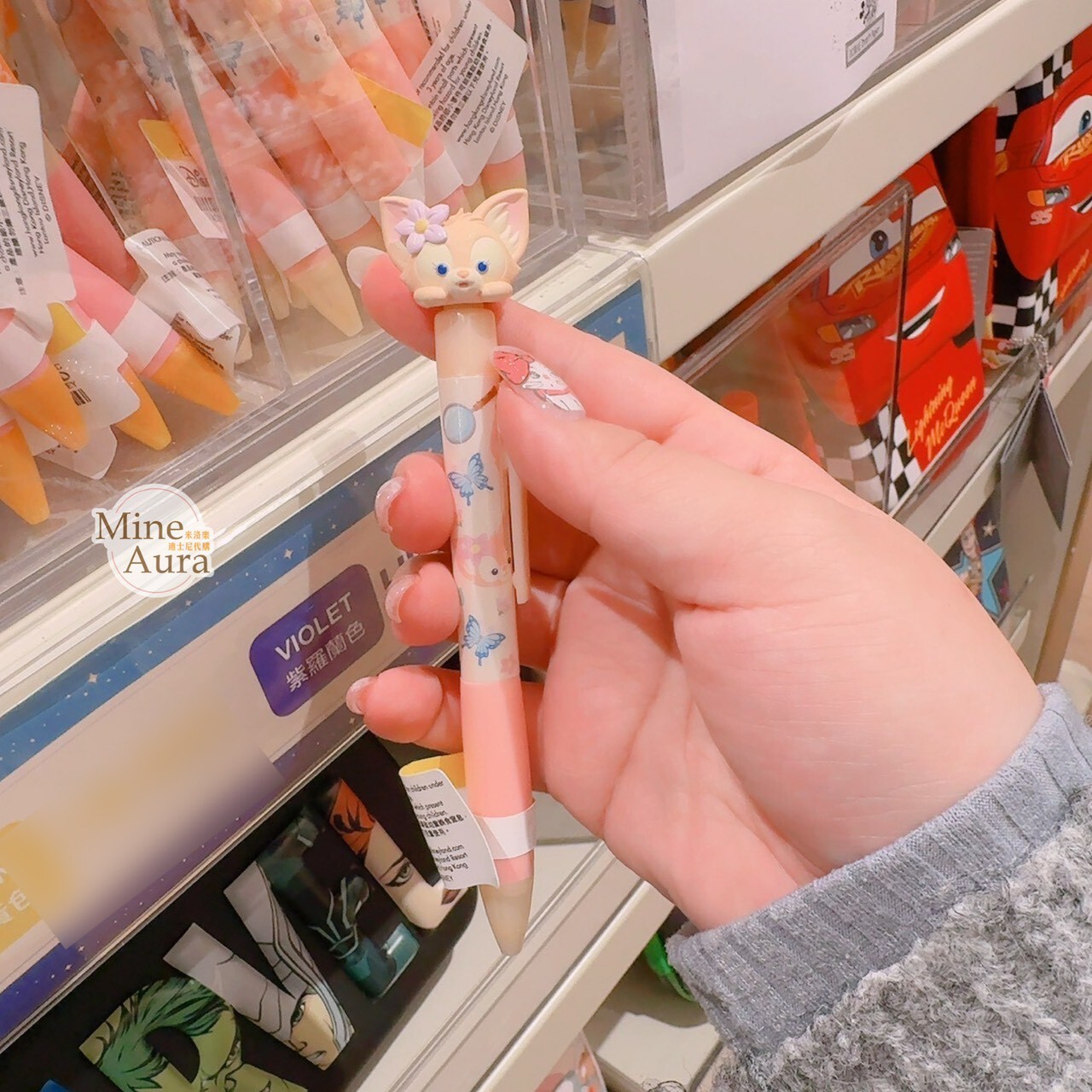 玲娜貝兒 Lina bell 大頭 造型 立體造型 圓珠筆 -香港迪士尼樂園