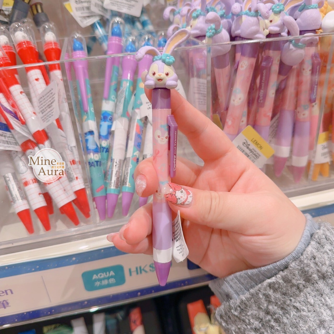 史黛拉露 星黛露 StellaLou 大頭 造型 立體造型 圓珠筆 -香港迪士尼樂園