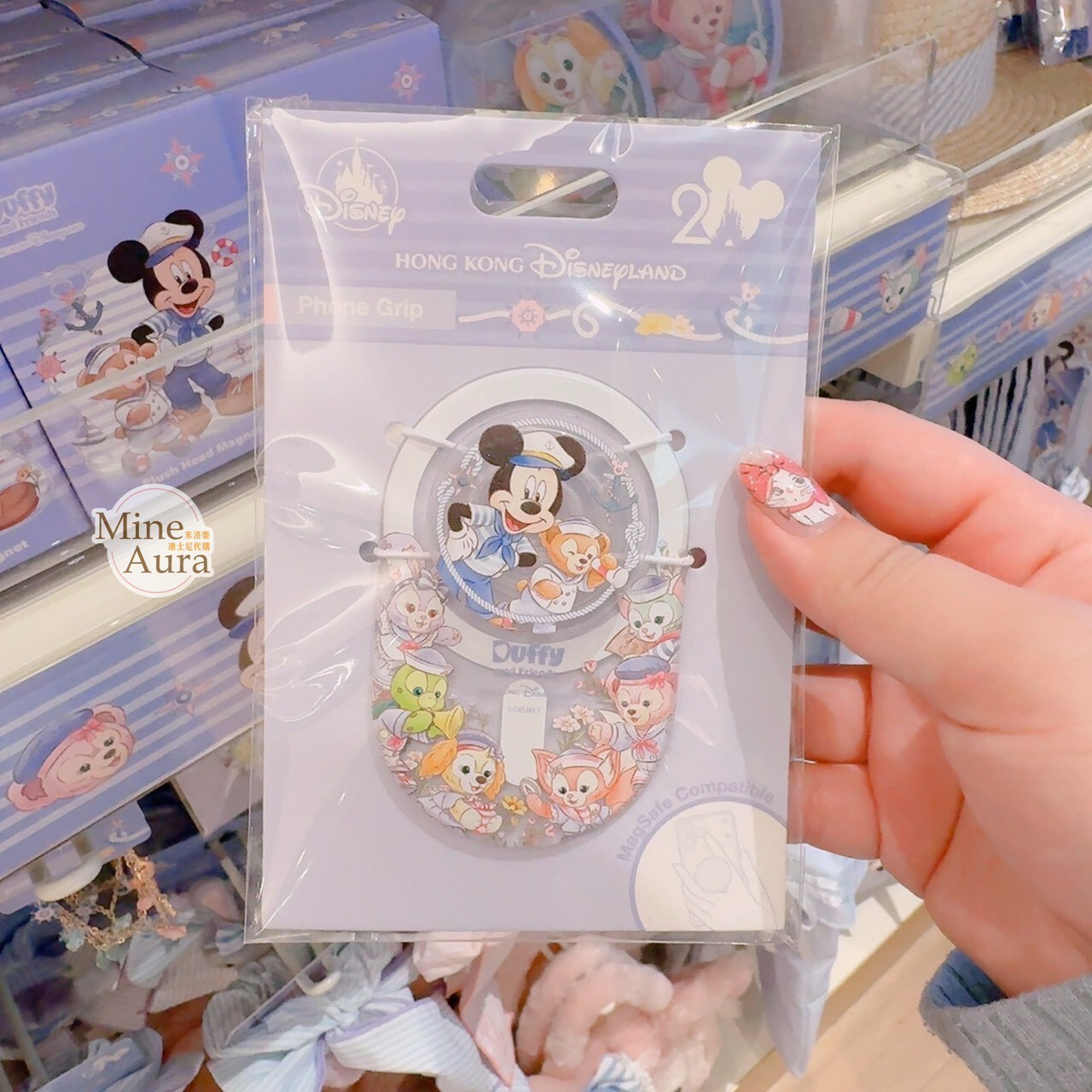 2026 春日啟航 米奇 Mickey 達菲 Duffy 與好友 圖案 造型 手機支架 扣環 -香港迪士尼樂園