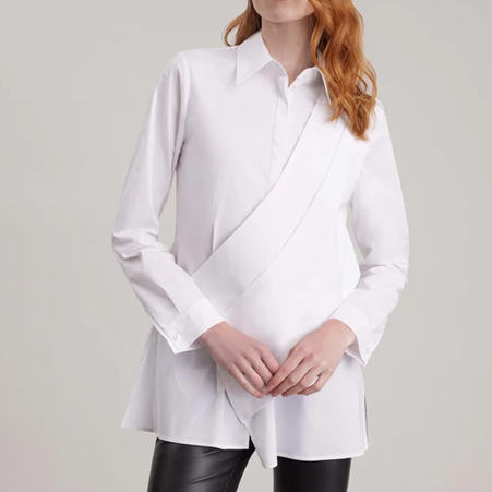 1AF0323-225 [ANNE FONTAINE] Montmartre Shirt White #H23F24401 (EU)