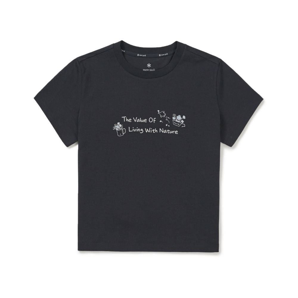 【春季新品限時折扣🔥 3/29 晚上12:00結束】Snow Peak Aerocool Women Crop Lettering Short Sleeve T-shirt 女款 胸前俏皮圖樣 短tee S26MWFTS25