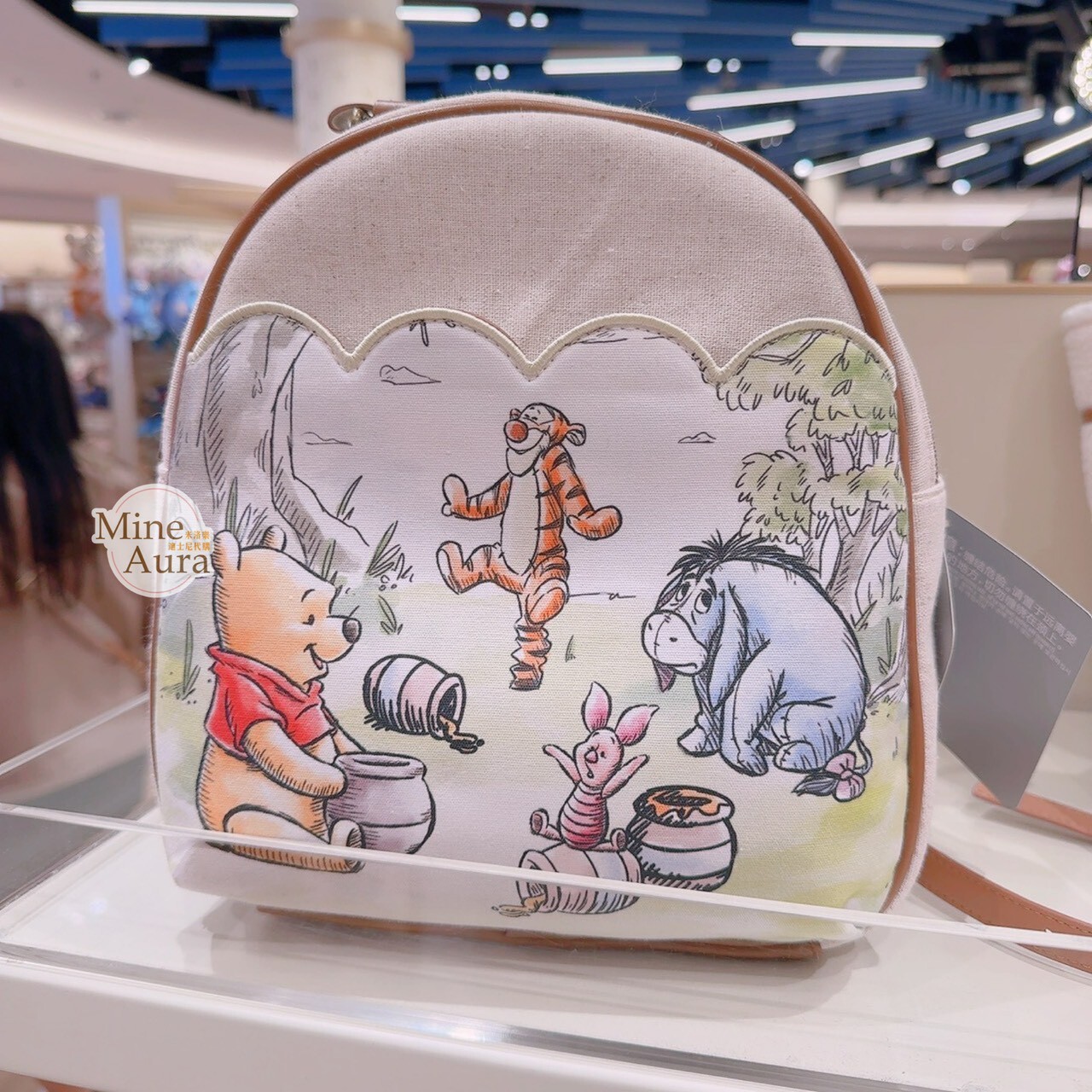 小熊維尼 Winnie the Pooh 與好友們 集合 圖案 後背包 -香港迪士尼樂園