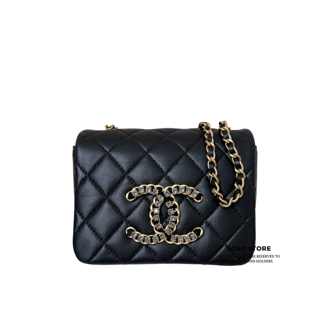 Chanel Mini Flap Bag - Black / GHW