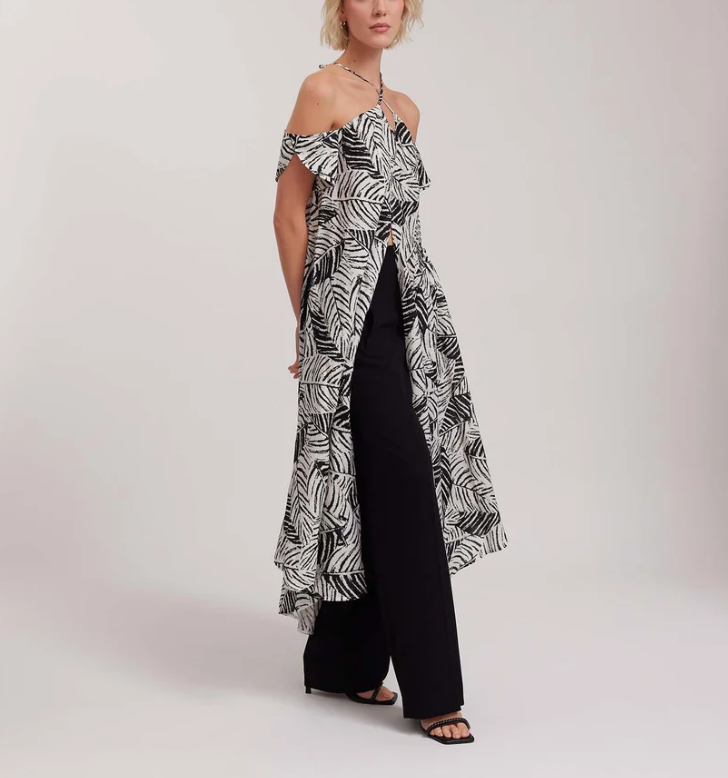 1AF0323-311 [ANNE FONTAINE] Agathe Dress Black/White #P24F11500 (EU)