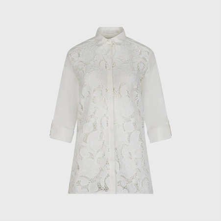 1AF0323-230 [ANNE FONTAINE] Celinda Shirt White #P25F07601 (EU)