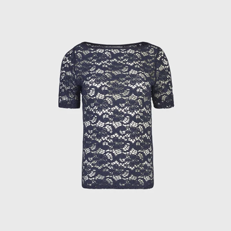 1AF0323-231 [ANNE FONTAINE] Portrait Top Dark Navy #P23F150522 (EU)