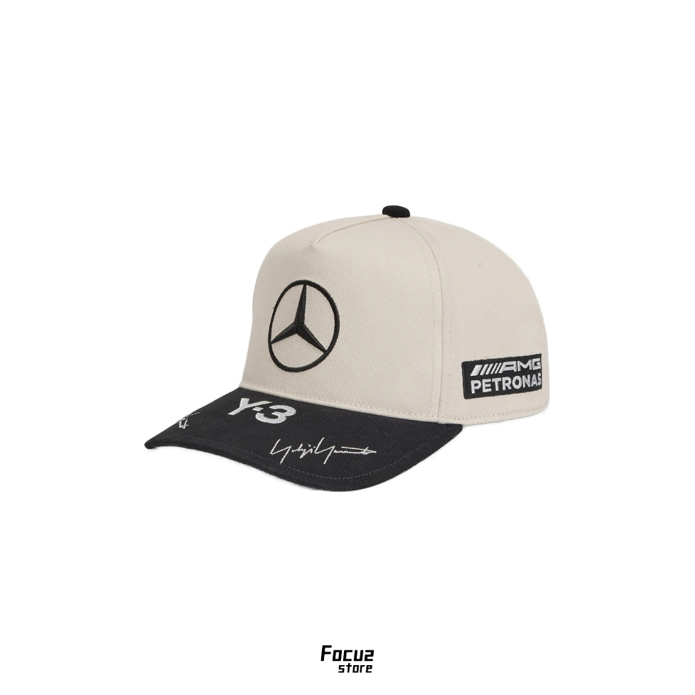 【Focus Store】預購 Y-3 x Mercedes-AMG F1 Race Cap "Black" 米黑色 老帽
