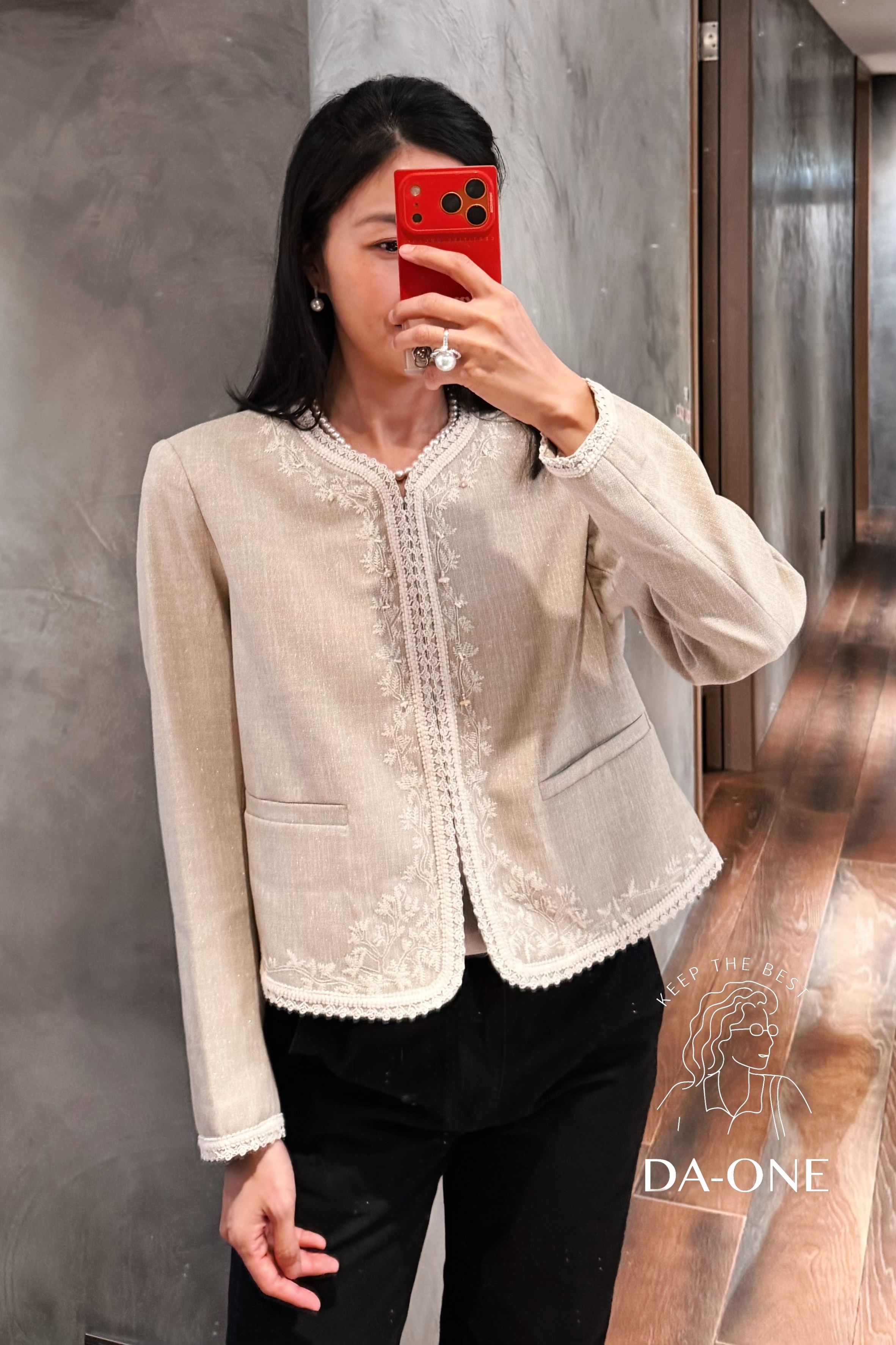 DA-ONE自選款 設計師重工刺繡外套