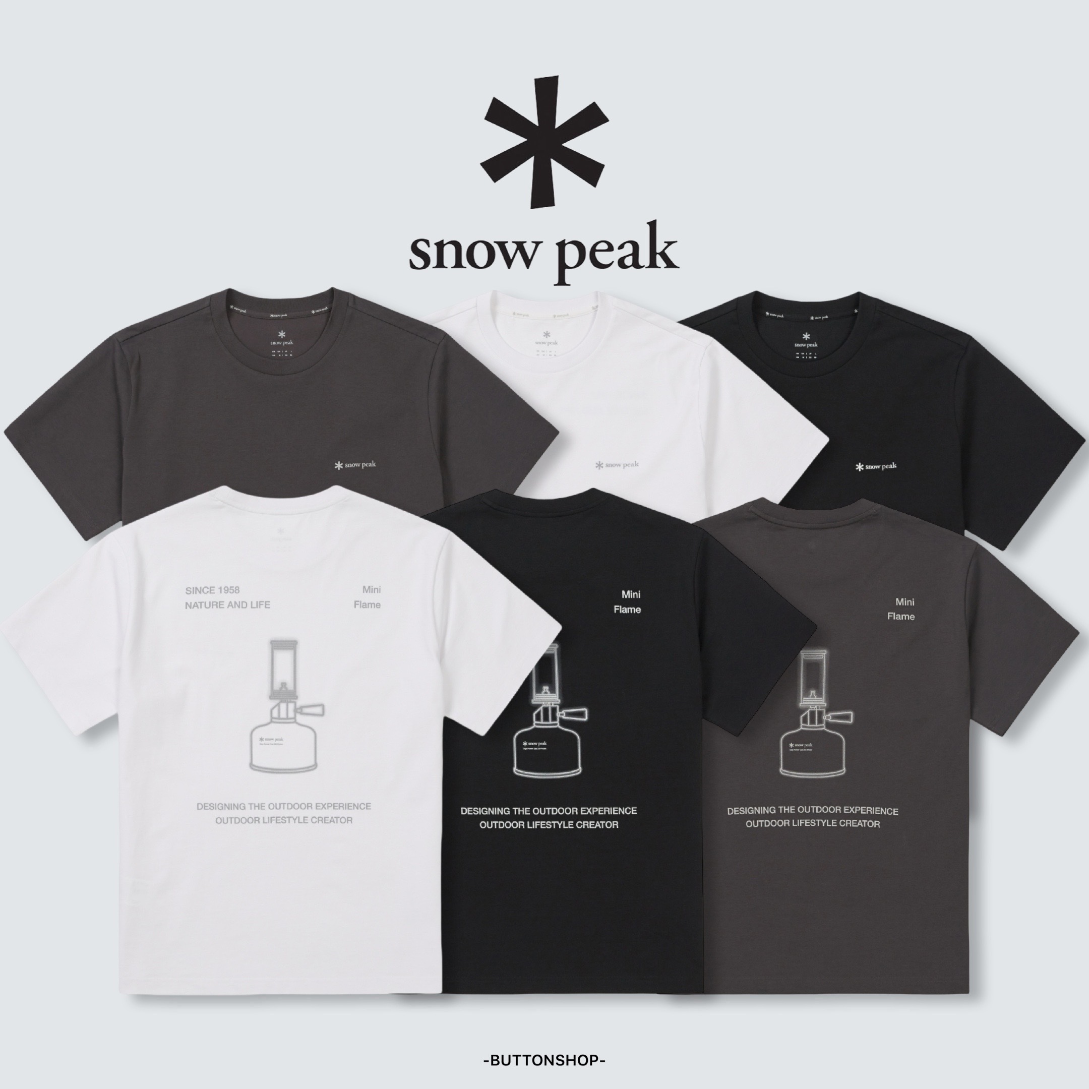 【春季新品限時折扣🔥 3/29 晚上12:00結束】Snow Peak Aerocool Lamp Graphic Short Sleeve T-shirt 背後油燈短tee S26MMFTS32