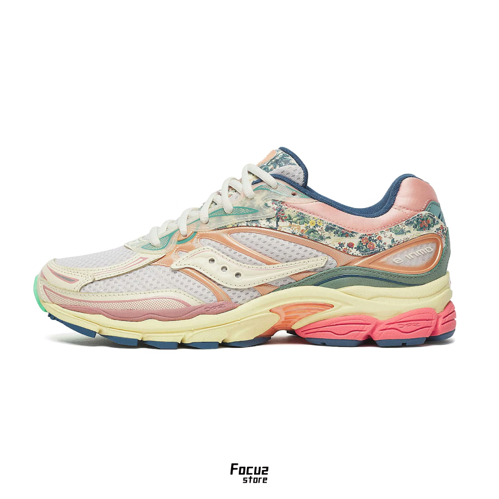 【Focus Store】現貨秒發 Saucony Progrid Omni9 "Floral Beige Blue" 粉黃 索康尼 S71015-1
