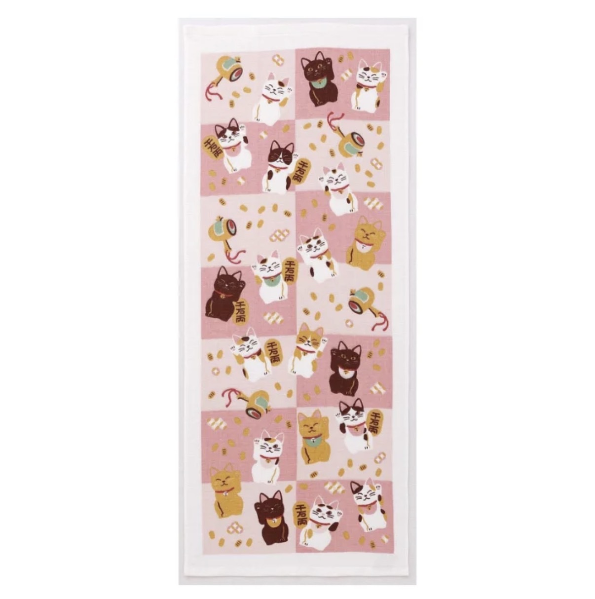 JP 緣起物 招財貓紗巾綿料長毛巾 6707 TK260321