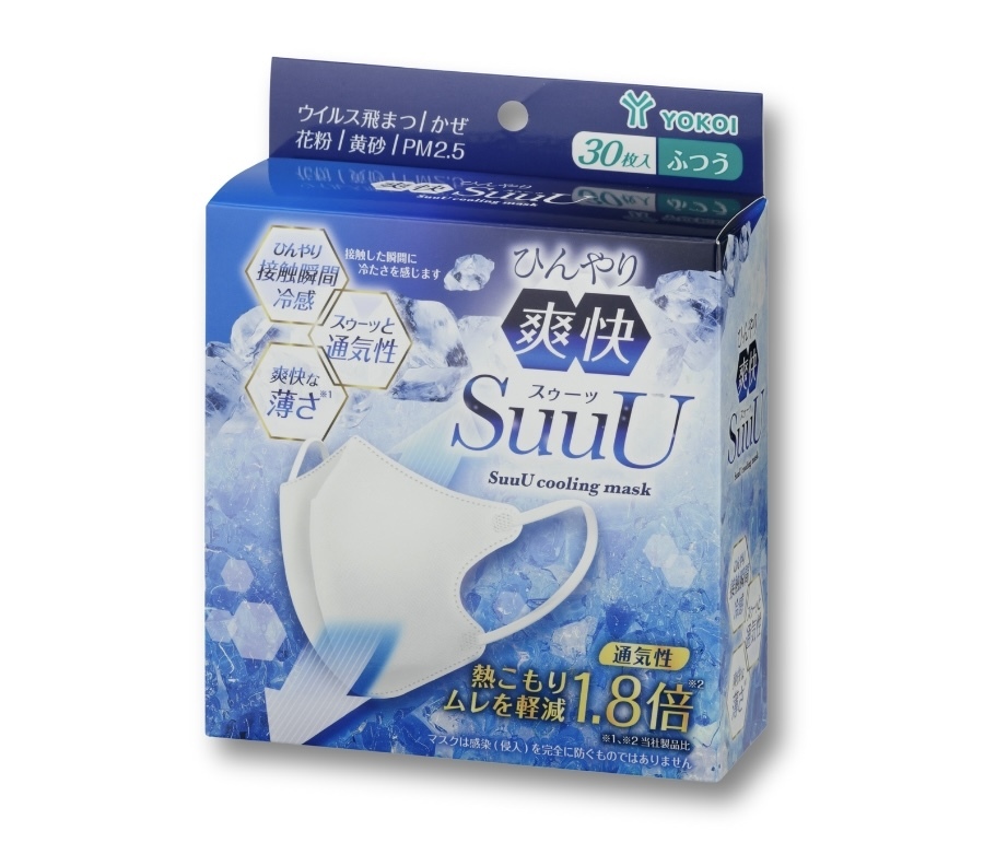 【口罩大優惠】JP SUUUU 超薄透氣涼感立體小顏口罩 白色 30個 0317 TK260321