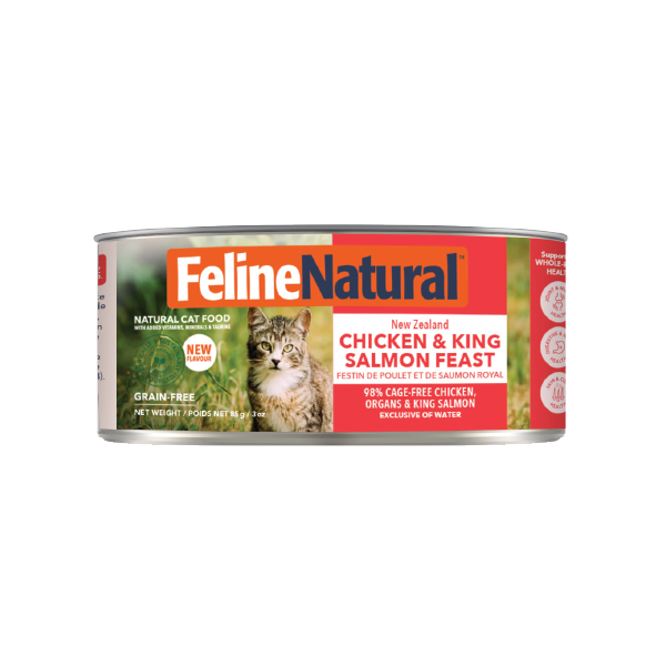 K9 Feline Natural - 主食罐 雞肉三文魚盛宴 Chicken & Salmon Feast 85g