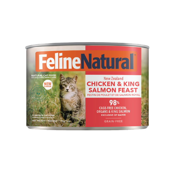 [斷貨中] K9 Feline Natural - 主食罐 雞肉三文魚盛宴 Chicken & Salmon Feast 170g
