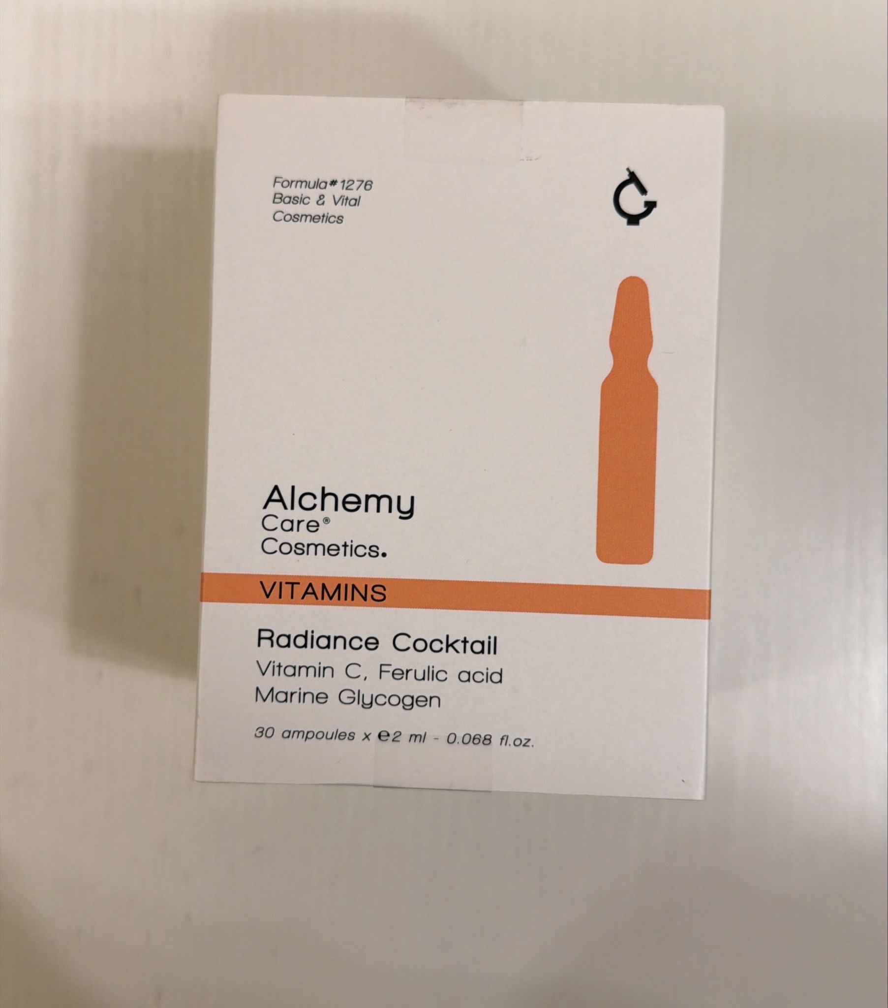 關鍵字L33. Alchemy care radiance ampoule 10支 優惠 $108，30支 優惠 $270