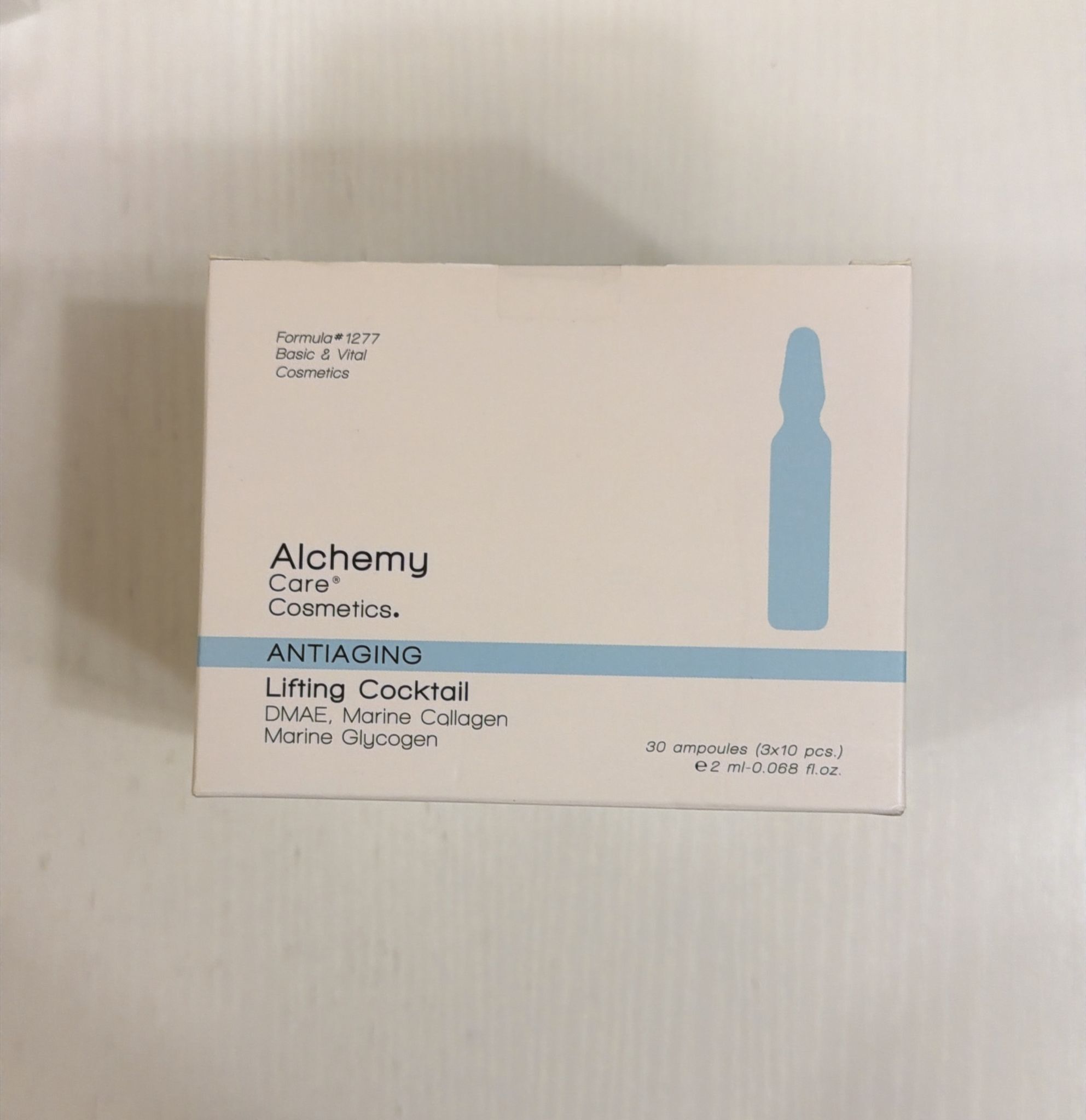 關鍵字L31. Alchemy care Lifting ampoule 10支 優惠 $108，30支 優惠 $270
