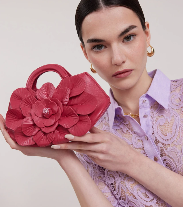 1AF0323-326 [ANNE FONTAINE] Scarlett Mini Handbag Fuchsia #H21A002706 (EU)