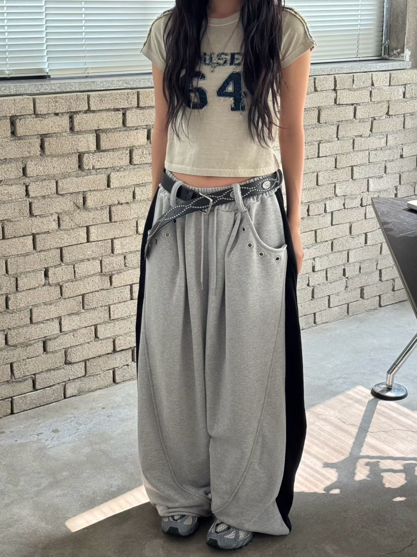 拼色運動褲 UNUSED-150P