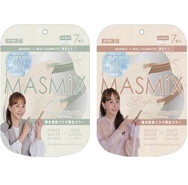 【數量限定】JP MIKI x MASMIX 接觸涼感防UV口罩 6939 6922 TK260321