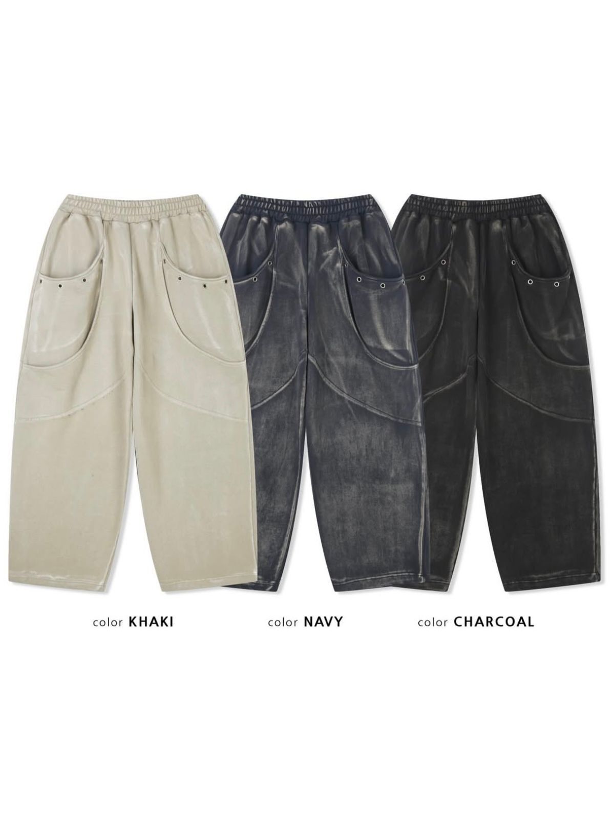 洗水淨色運動褲 UNUSED-154P