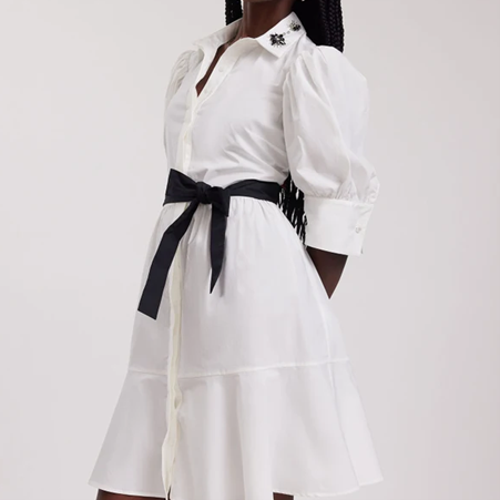 1AF0323-241 [ANNE FONTAINE] Roxane Dress White #P24F02601 (EU)