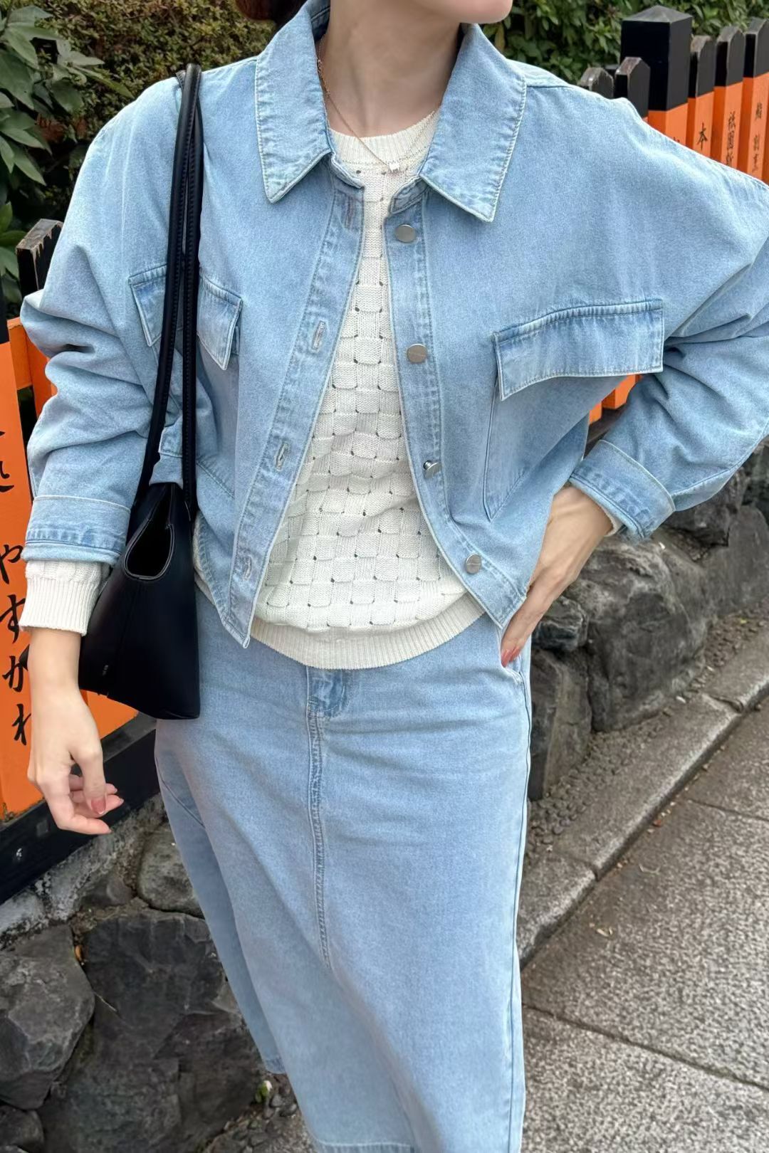 【現貨】短版水洗牛仔外套｜高腰比例神器・輕鬆顯腿長