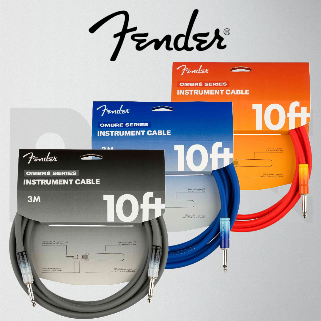 Fender Ombre Cable 10呎/3米/3m 雙直頭/吉他/貝斯 樂器導線