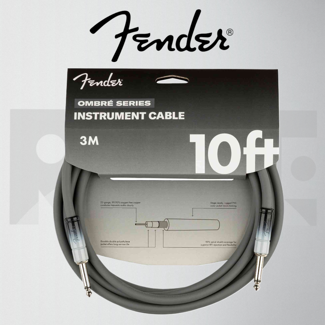 Fender Ombre Cable 10呎/3米/3m 雙直頭/吉他/貝斯 樂器導線