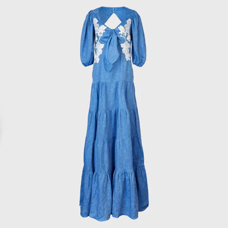 1AF0323-244 [ANNE FONTAINE] Gaelle Dress Denim Blue #P24F002534 (EU)