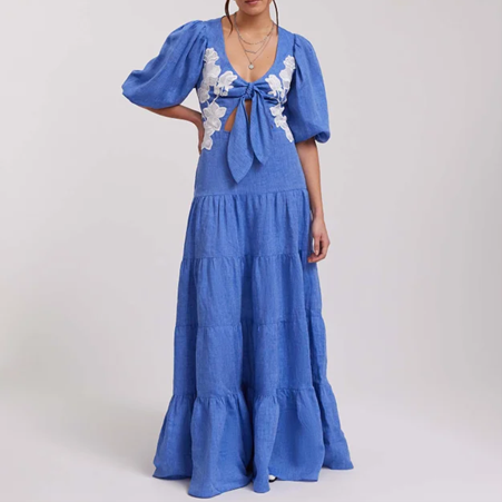 1AF0323-244 [ANNE FONTAINE] Gaelle Dress Denim Blue #P24F002534 (EU)