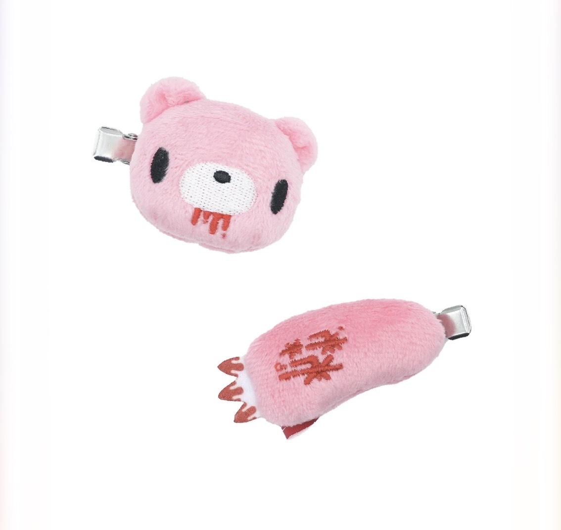 JP 暴力熊造型公仔髮夾 1536 1529 TK260321