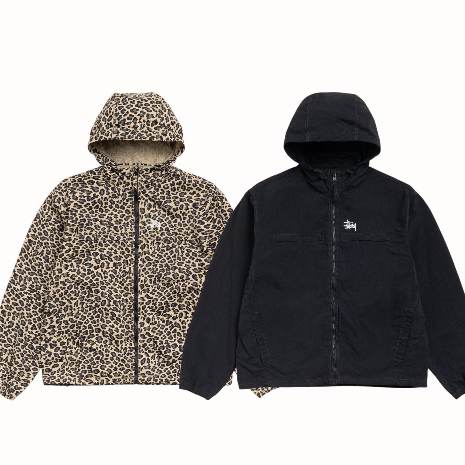 2026SS STUSSY LIGHTWEIGHT HOODED JACKET 豹紋連帽外套夾克現貨