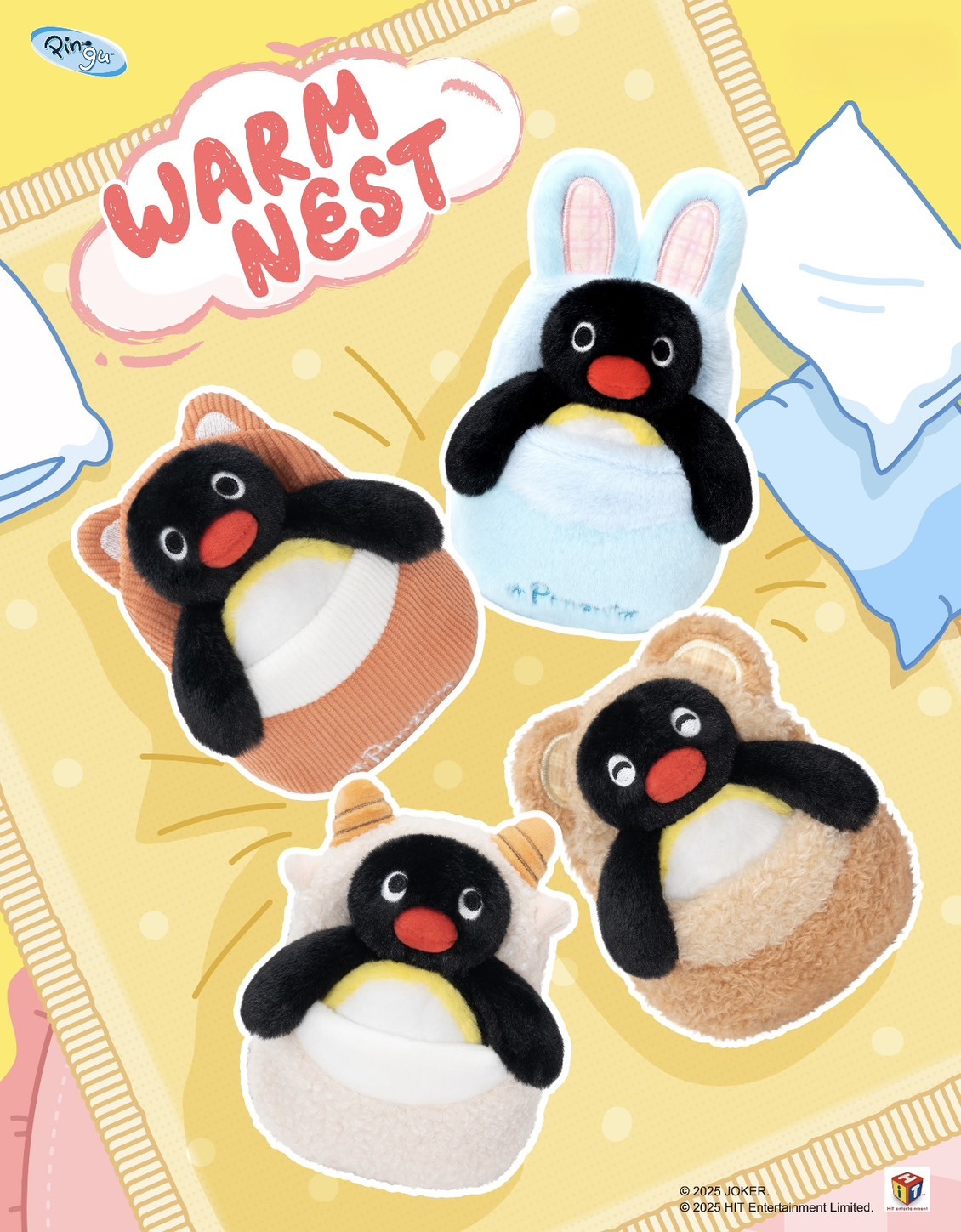 PINGU 企鵝家族 溫暖小窩系列 玩偶吊飾