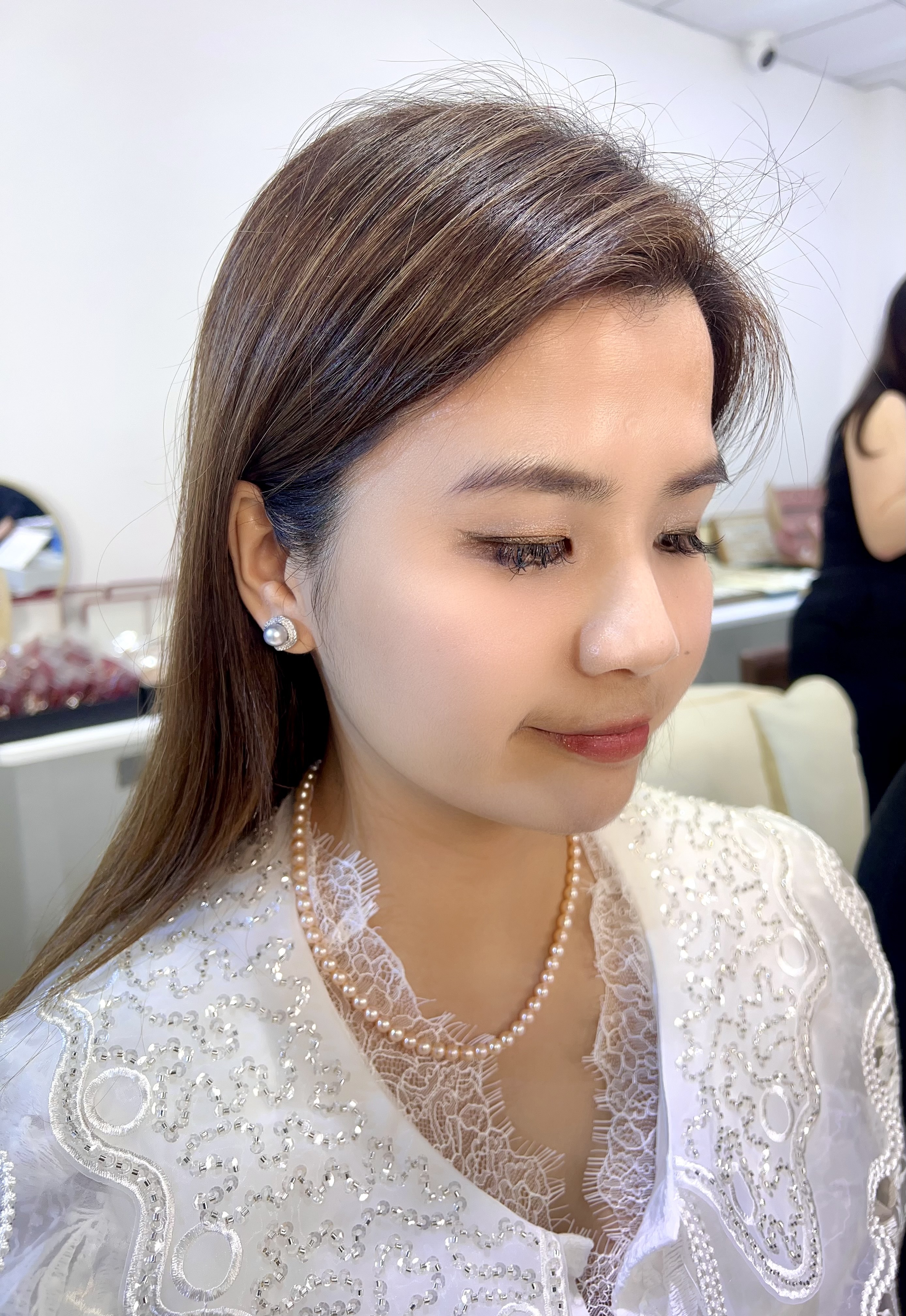 F48 " 高質珍珠串鏈 5.5-6mm" (62YS240A0047) 白色 S925銀 $688