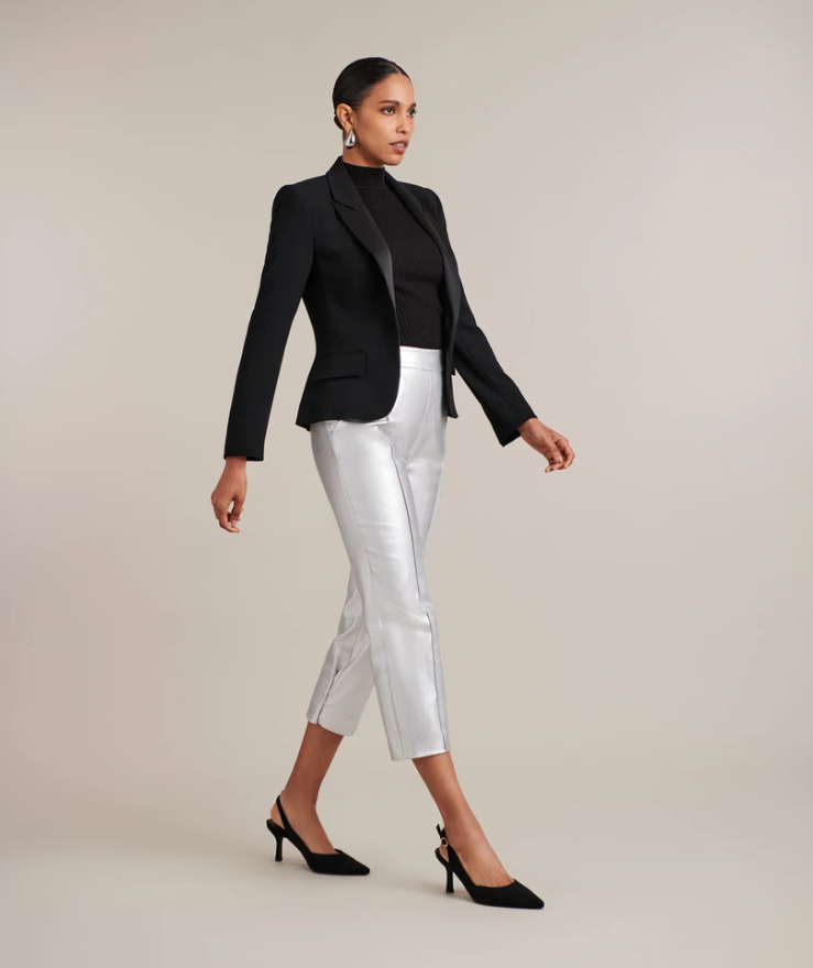 1AF0323-288 [ANNE FONTAINE] Dhakota Pant Silver #H24F101900 (EU)