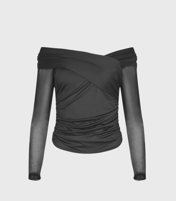 1AF0323-289 [ANNE FONTAINE] Davis Top Black #H23F02603 (EU)
