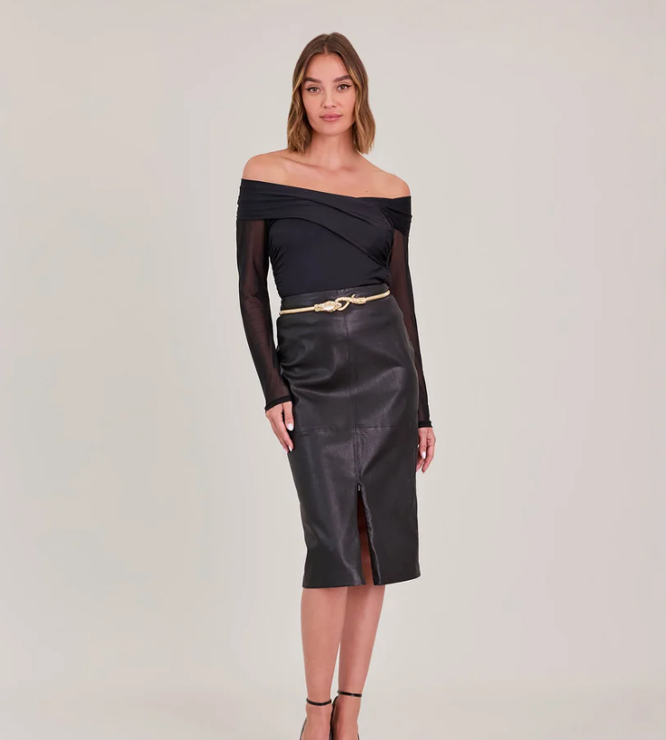 1AF0323-289 [ANNE FONTAINE] Davis Top Black #H23F02603 (EU)