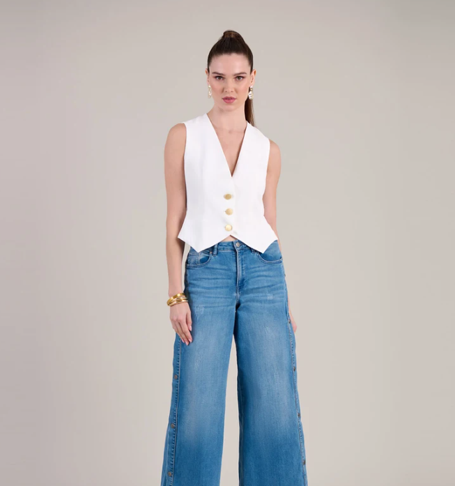 1AF0323-284 [ANNE FONTAINE] Ilda Vest White #P25F227119 (EU)