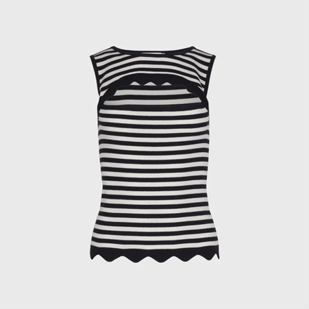 1AF0323-252 [ANNE FONTAINE] Zelia Top Blue #P25F313522 (EU)